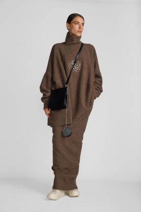 Коричневий светр Rick Owens